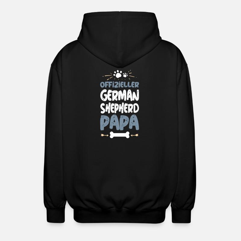 Official German Shepherd Dad - Unisex Hooded Jacket - black