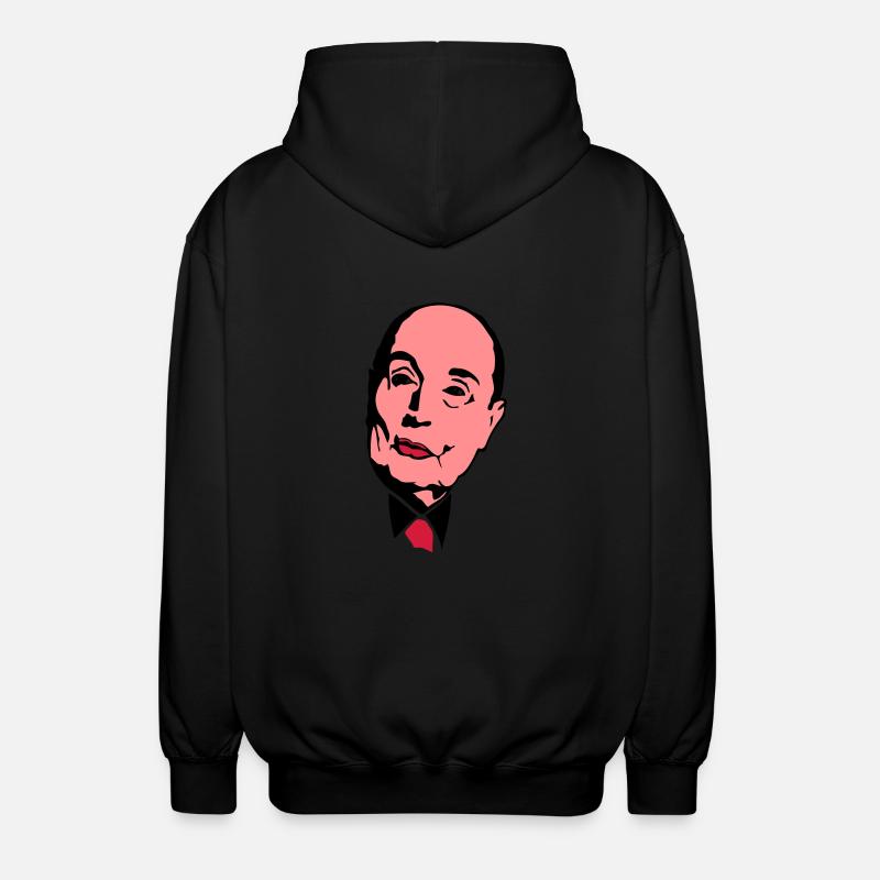 Francois Mitterrand Führer - Unisex Kapuzenjacke - Schwarz
