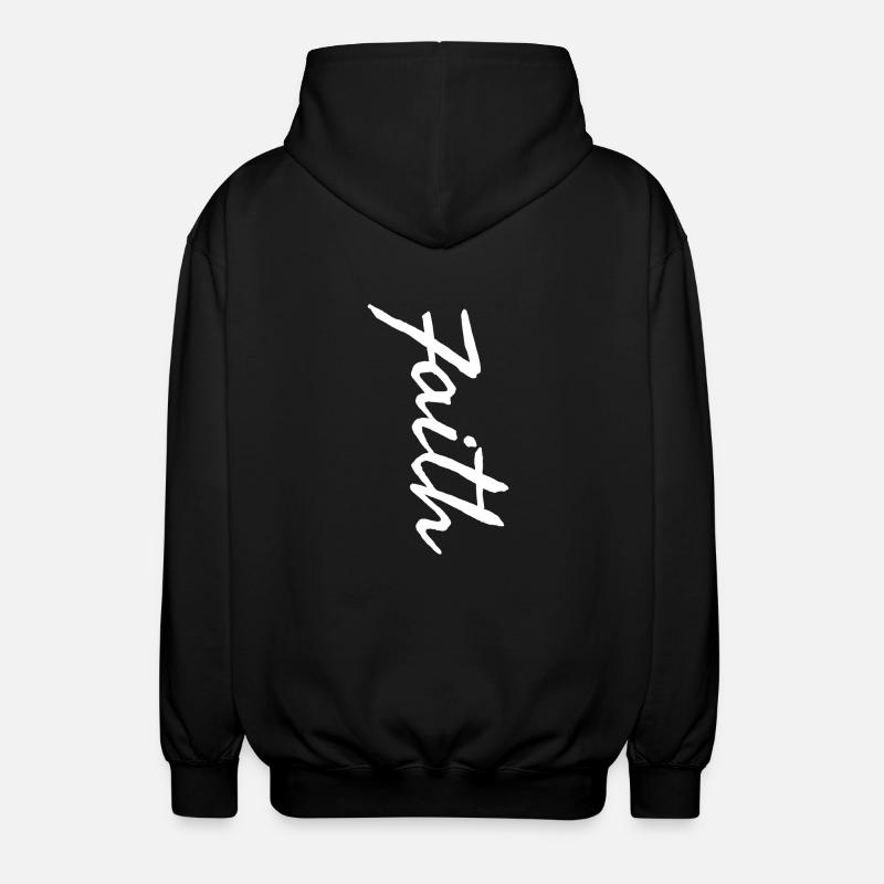 Glaube - Unisex Kapuzenjacke - Schwarz