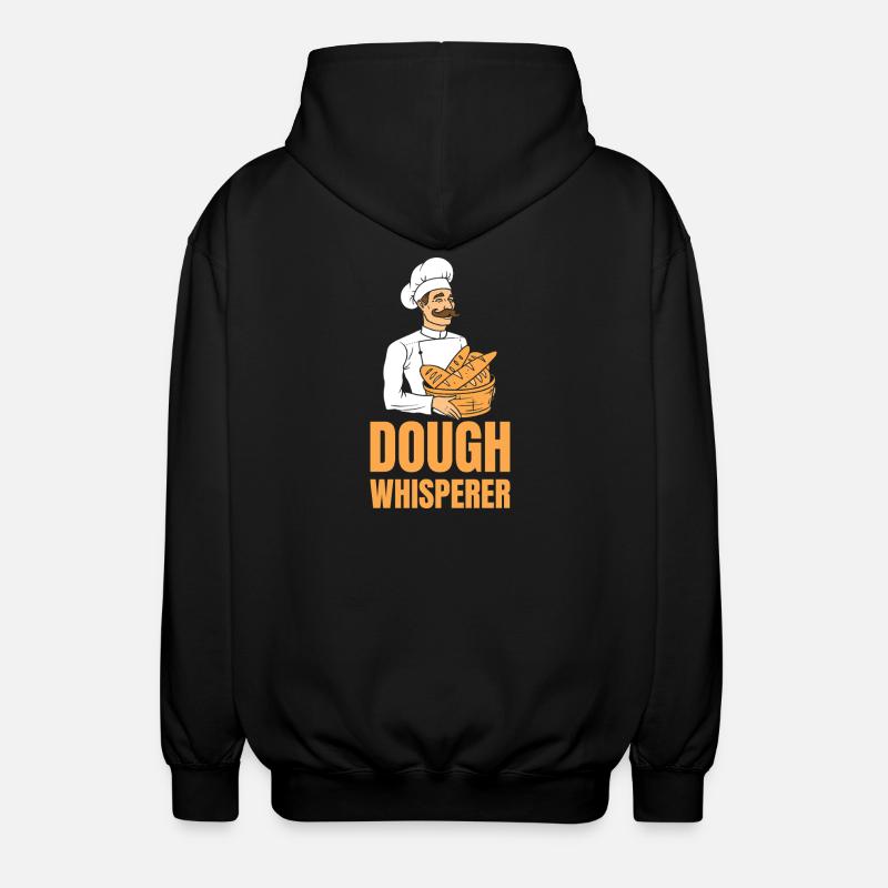 Baker Dough Whisperer - Unisex Hooded Jacket - black