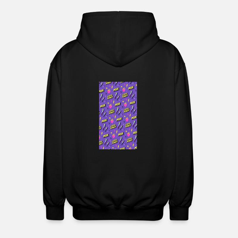 LGBTIQ Pride Month Pattern - Unisex Kapuzenjacke - Schwarz