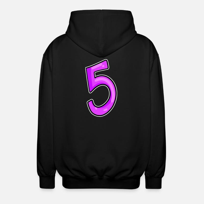 5 - Veste à capuche unisexe - noir