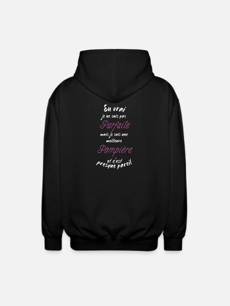 I'm the best Firefighter - Unisex Hooded Jacket - black