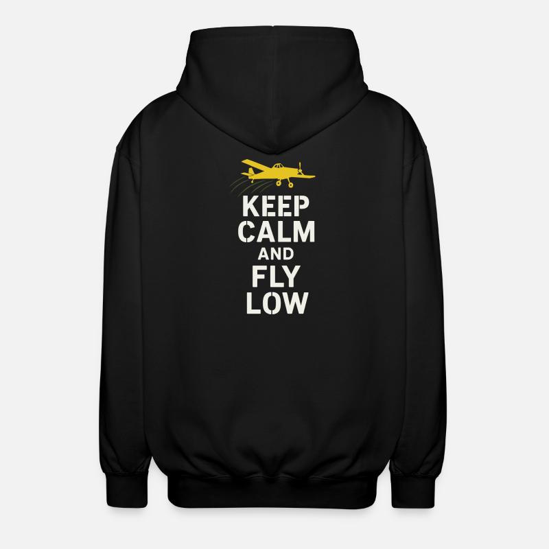 Ländliche Luftfahrt Landwirtschaft Pilotgeschenk - Unisex Kapuzenjacke - Schwarz