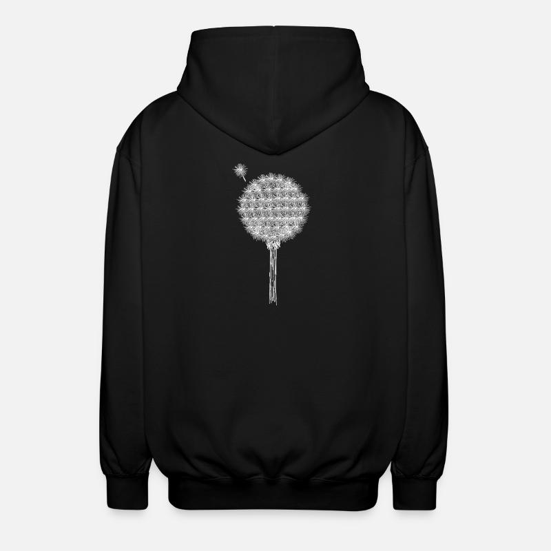 Pusteblume - Unisex Kapuzenjacke - Schwarz