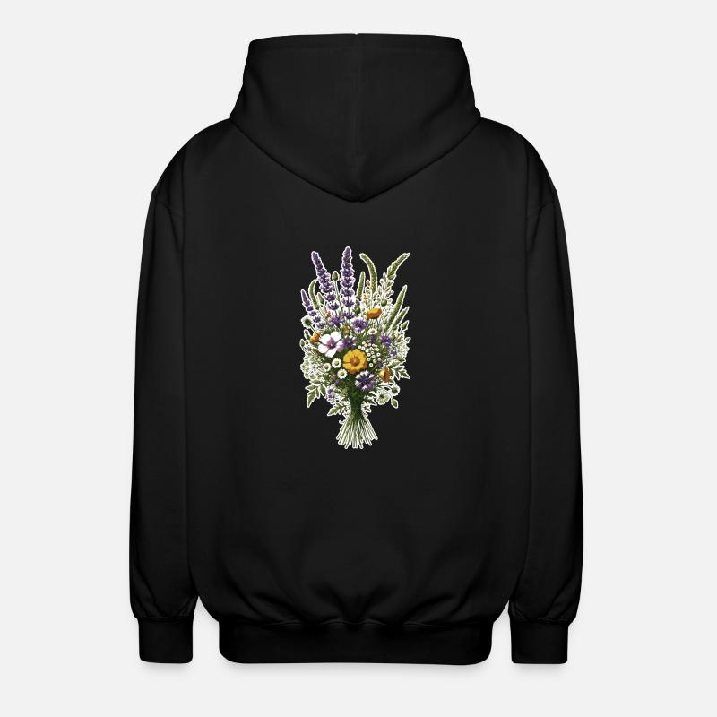Wildflowers - Veste à capuche unisexe - noir