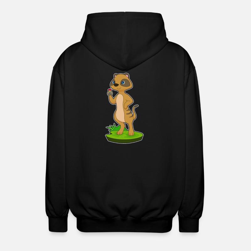 Bague suricate - Veste à capuche unisexe - noir