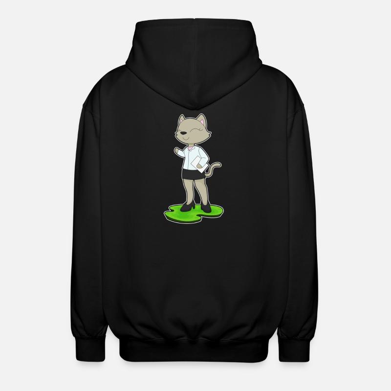 Note du secrétaire Cat - Veste à capuche unisexe - noir