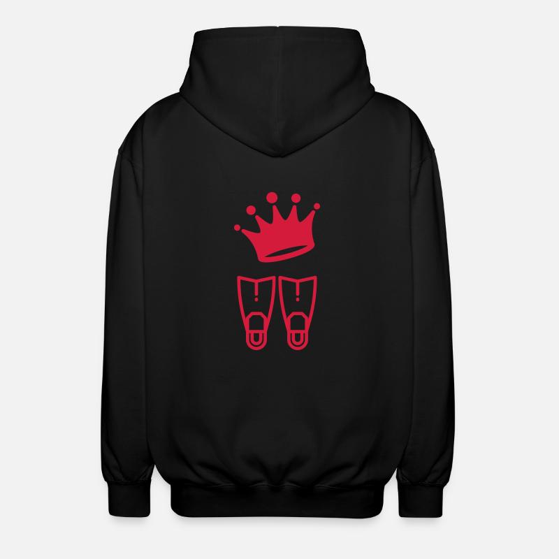 Plongée Sous-Marine / Plongeur / Diver / Natation - Veste à capuche unisexe - noir