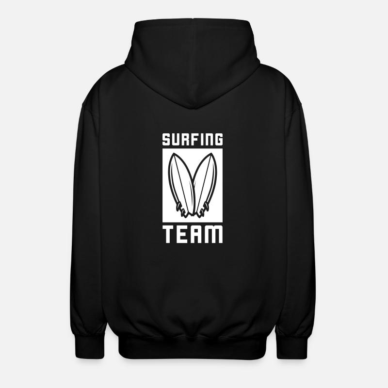 Équipe de surf - Veste à capuche unisexe - noir