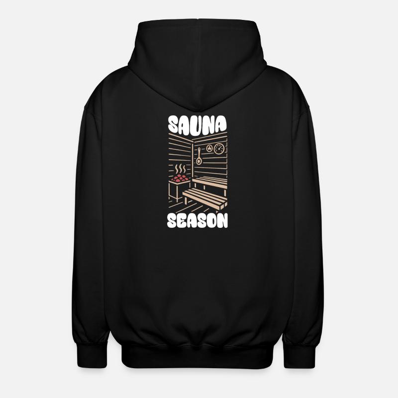 Saison du sauna - Sauna - Dicton - Veste à capuche unisexe - noir