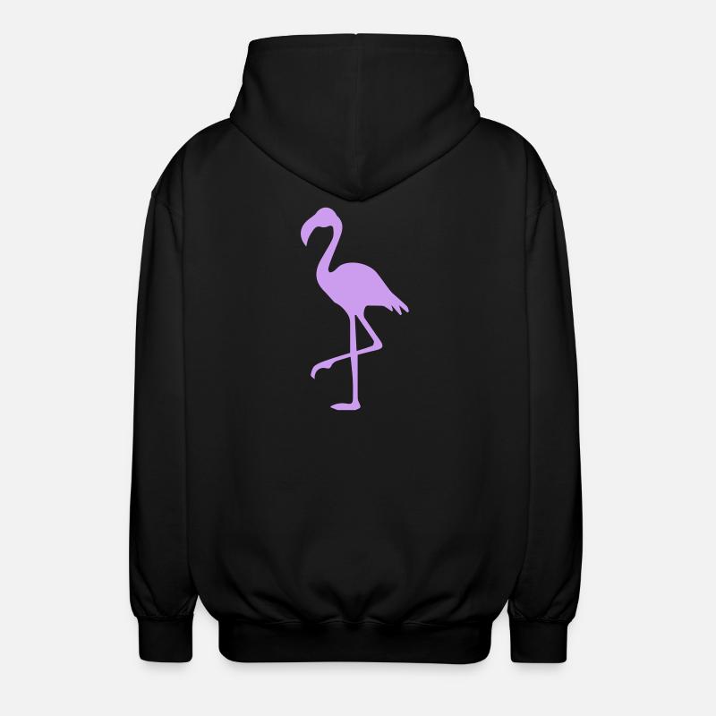 Flamant - Veste à capuche unisexe - noir