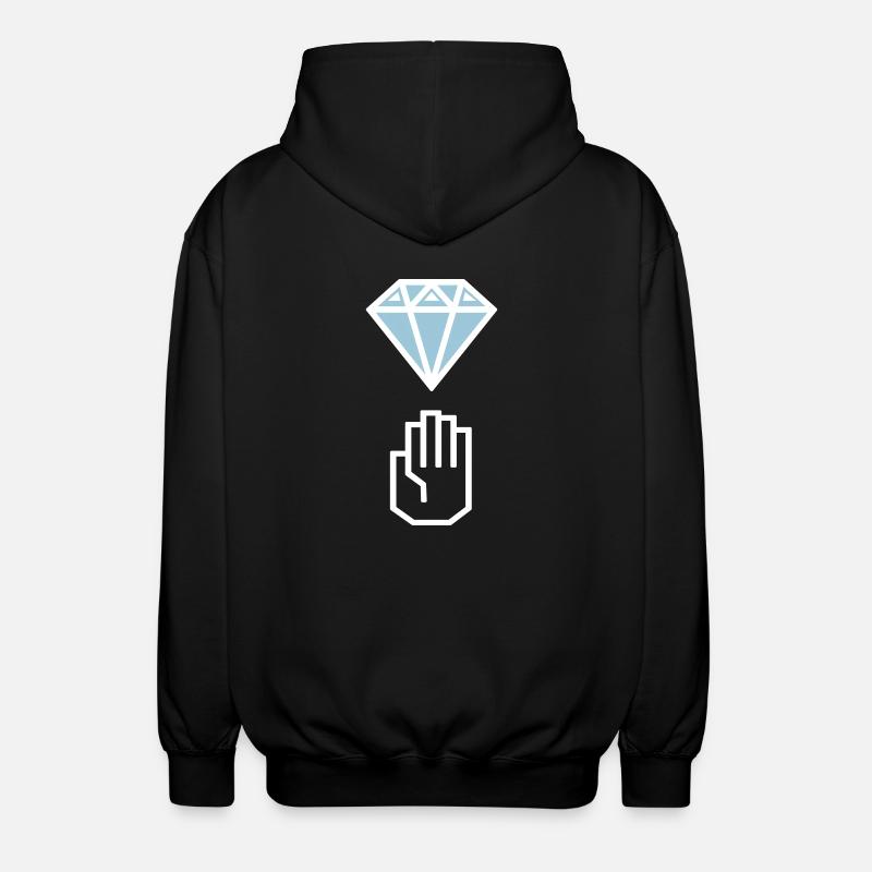 Diamond hands - Veste à capuche unisexe - noir