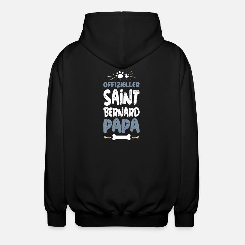 SAINT_BERNARD - Veste à capuche unisexe - noir