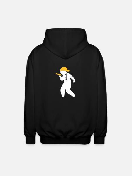 Hiphop Rapper - Unisex Hooded Jacket - black