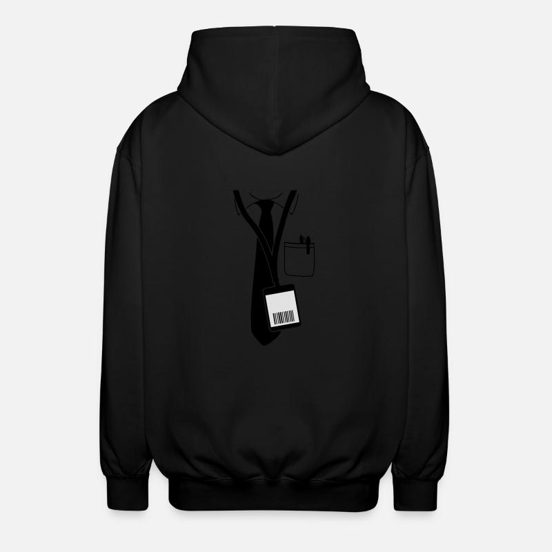 code__f2 - Unisex Hooded Jacket - black