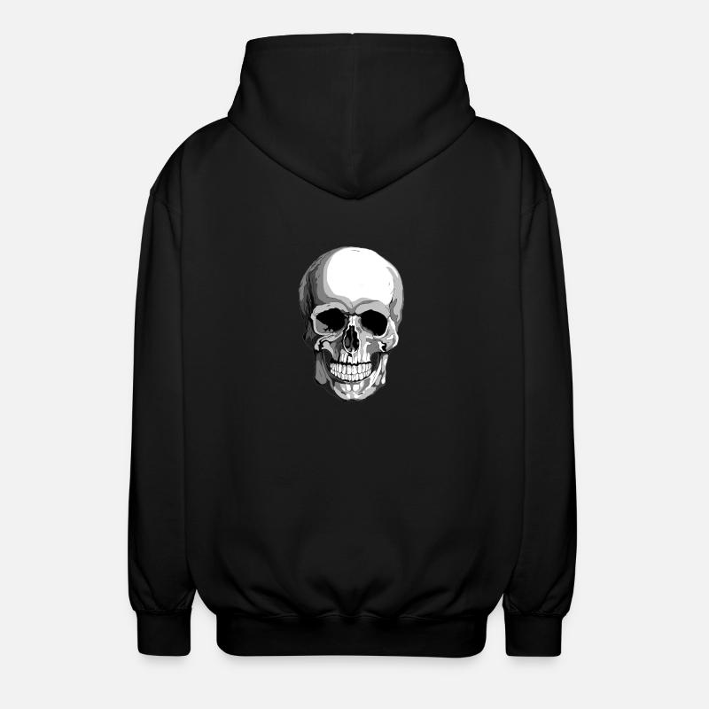 Schädel - Unisex Kapuzenjacke - Schwarz