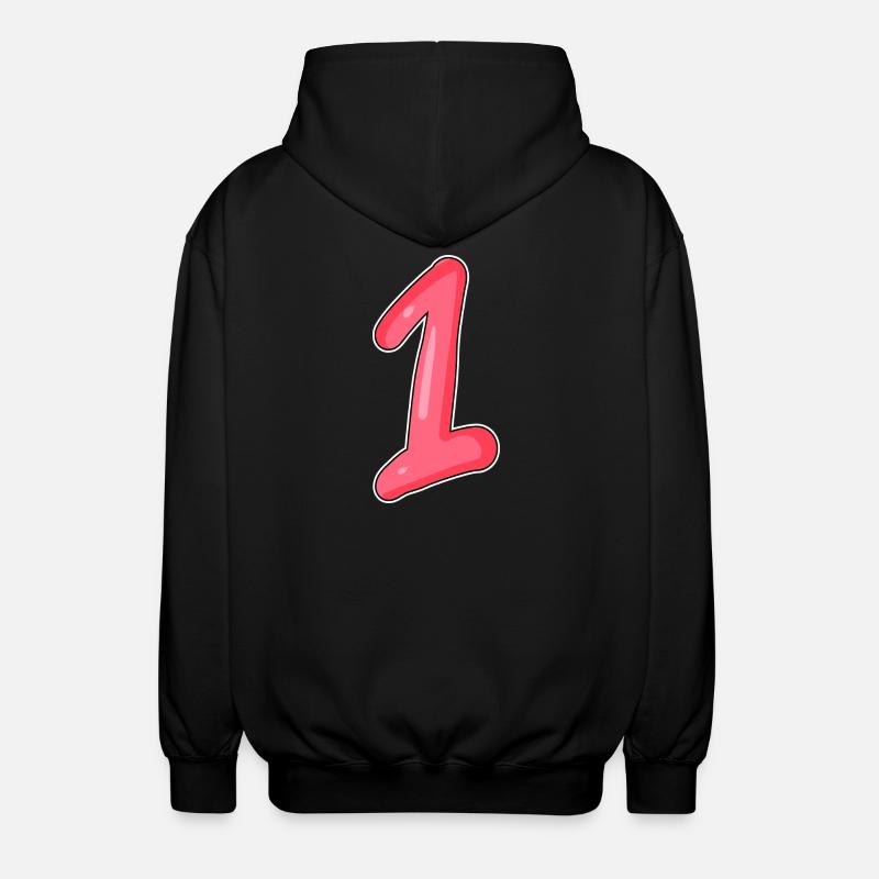 1 - Unisex Kapuzenjacke - Schwarz