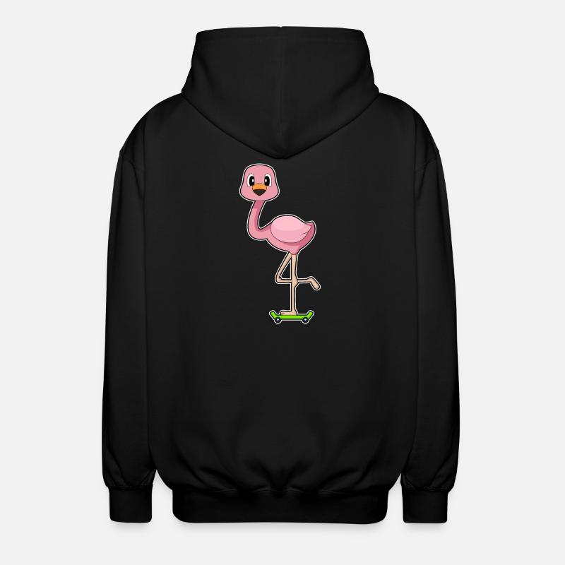 Flamingo Skater Skateboard - Veste à capuche unisexe - noir