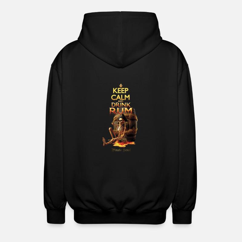 keepcalm DRINK RUM - Veste à capuche unisexe - noir