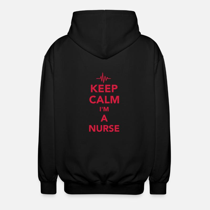 Krankenschwester - Unisex Kapuzenjacke - Schwarz