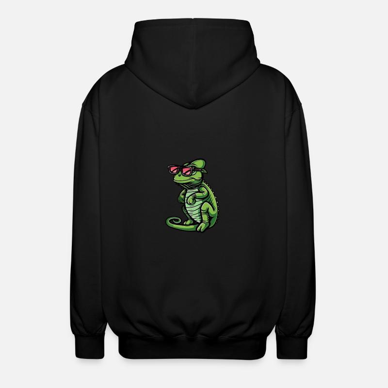 Chaméléon Cool Animal - Veste à capuche unisexe - noir