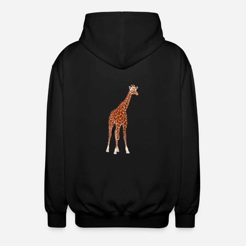 girafe - Veste à capuche unisexe - noir