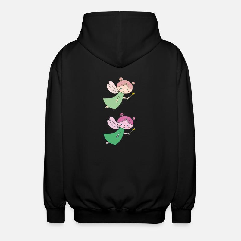 fee doppelt 2 - Unisex Kapuzenjacke - Schwarz