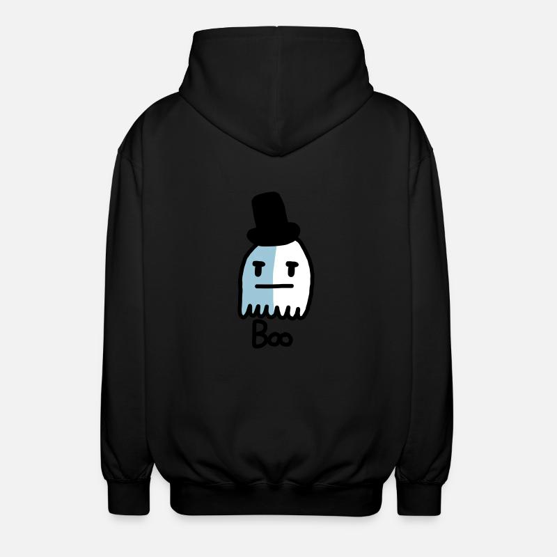 fantôme mignon - Veste à capuche unisexe - noir