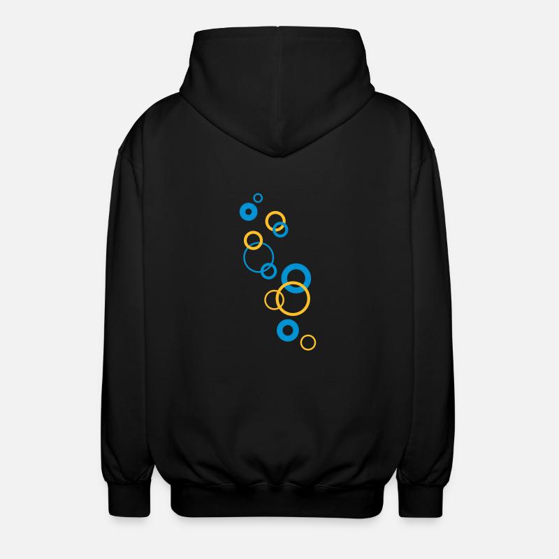 bubbles - Unisex Kapuzenjacke - Schwarz
