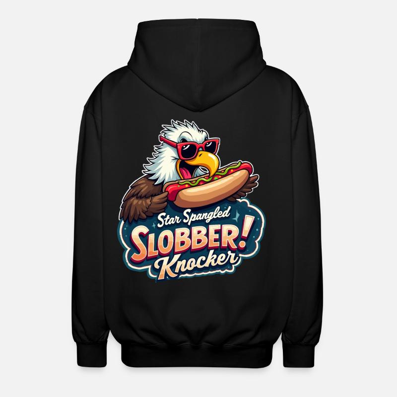 Star Spangled Slobber Knocker - Unisex Hooded Jacket - black