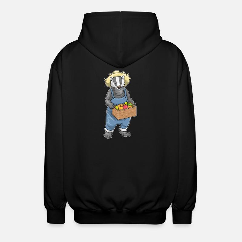 Badger Farmer Fruit - Veste à capuche unisexe - noir