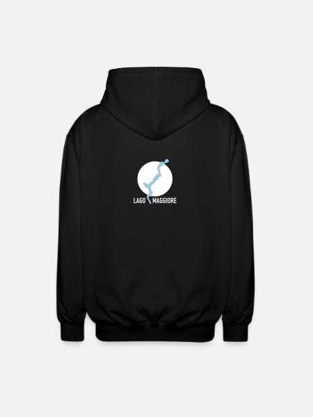 LAGO MAGGIORE - Italy / Switzerland - Unisex Hooded Jacket - black