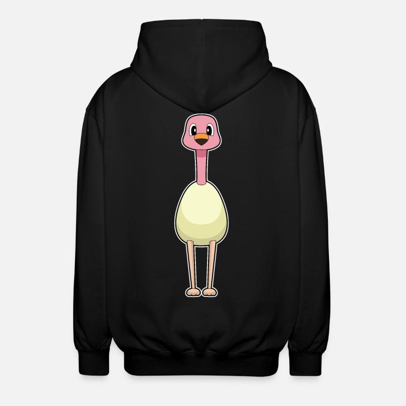 Flamingo Egg - Unisex Hooded Jacket - black