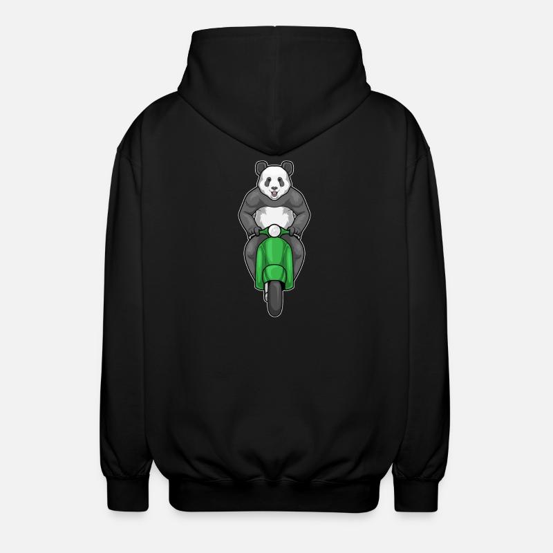 Trottinette Panda - Veste à capuche unisexe - noir