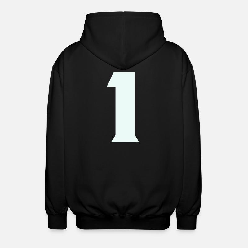 1 - Unisex Kapuzenjacke - Schwarz