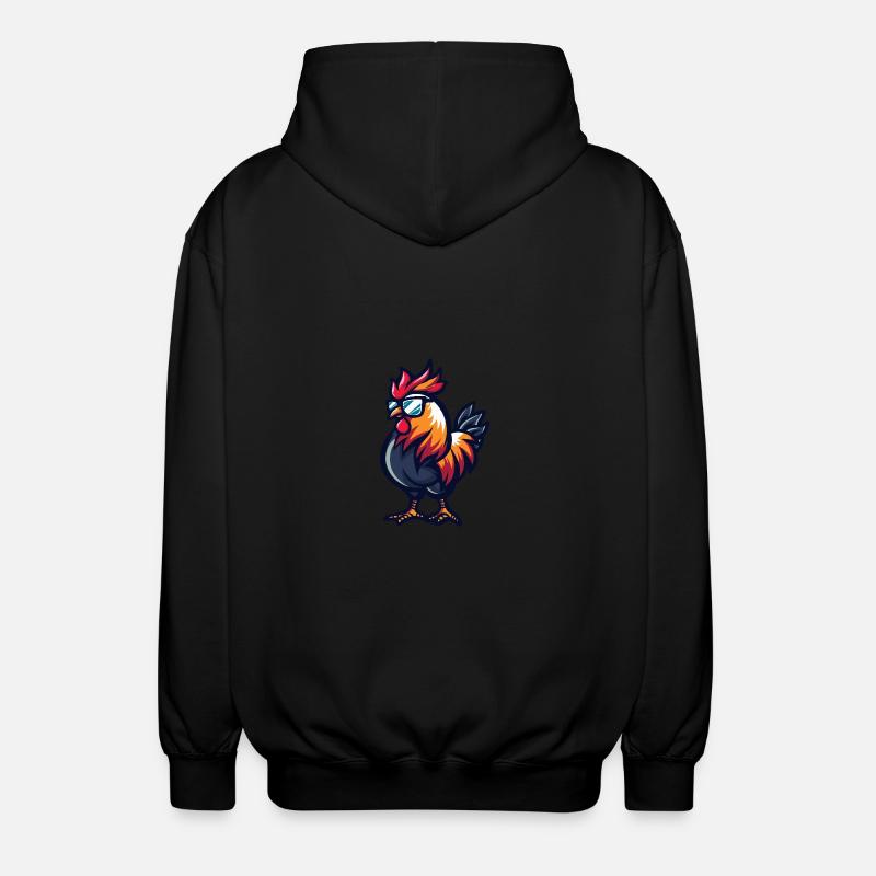 Coq Cool Animal - Veste à capuche unisexe - noir