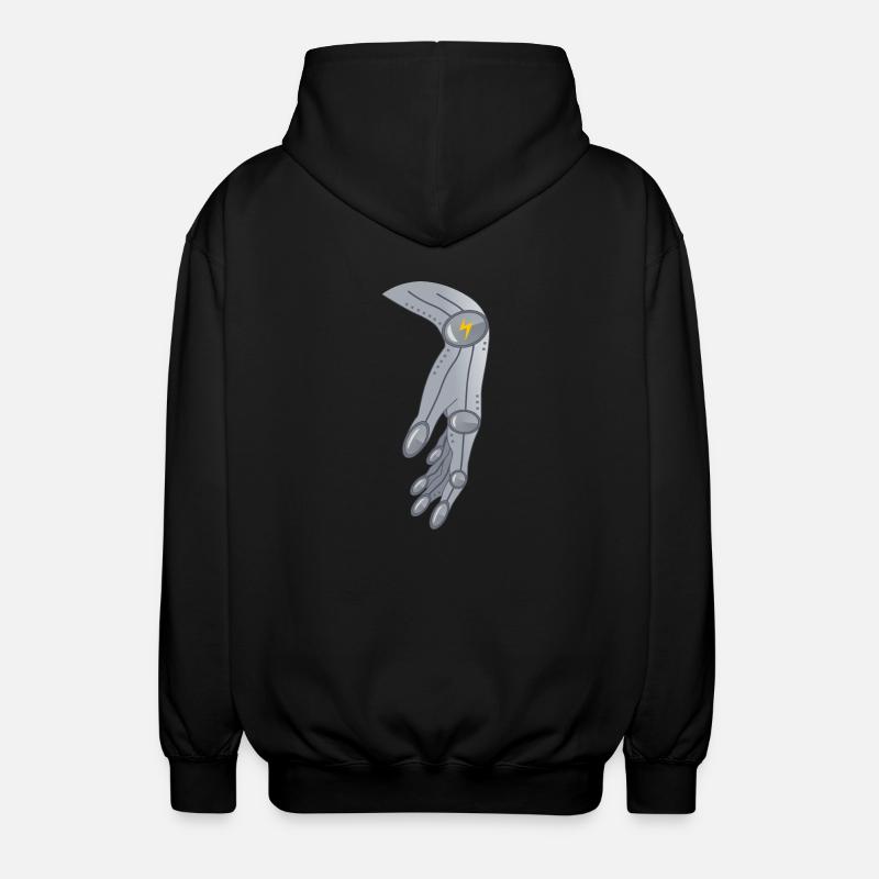 Alien Robotik Hand Geschenk - Unisex Kapuzenjacke - Schwarz