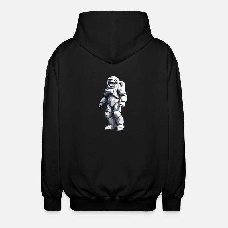 Astronaut - Beruf Design Sticker - Unisex Kapuzenjacke - Schwarz
