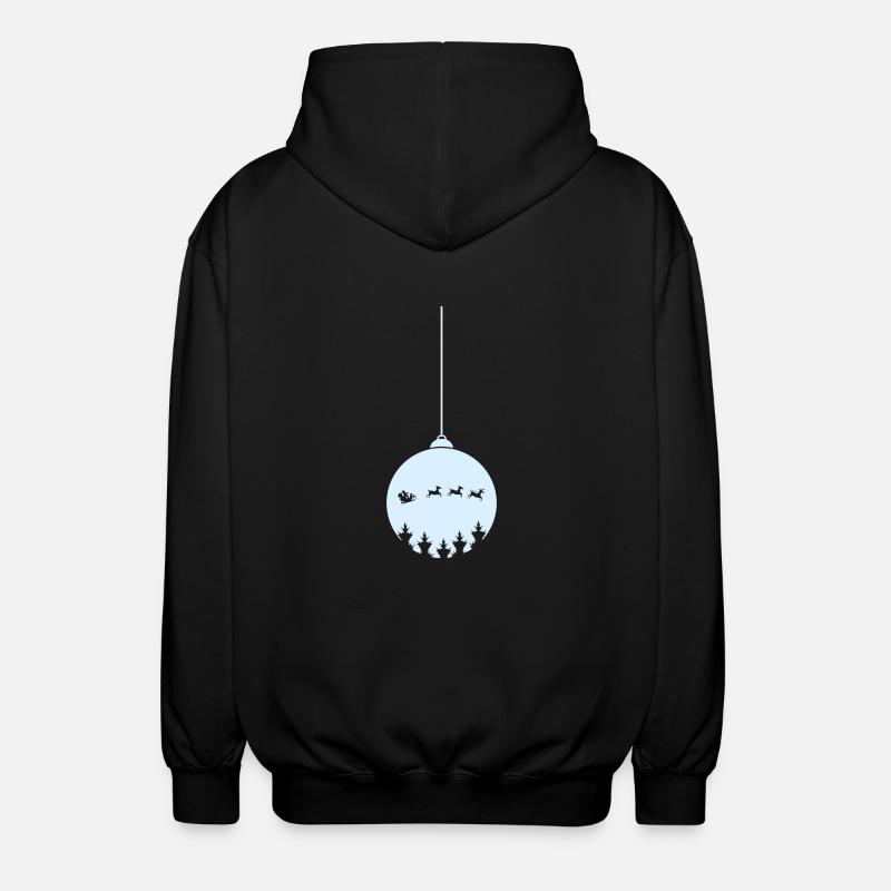 Boule de Noël Noël - Veste à capuche unisexe - noir