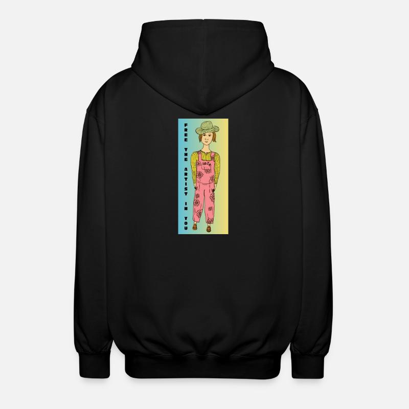 Libérez l’artiste en vous - Veste à capuche unisexe - noir