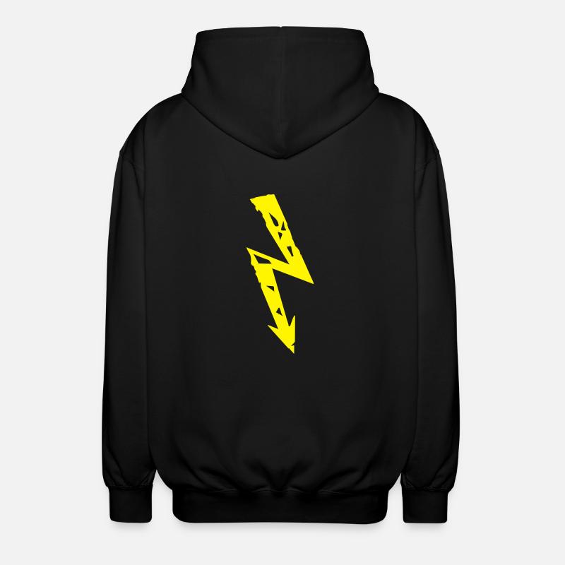 blitz_symbol_pi1 - Unisex Kapuzenjacke - Schwarz