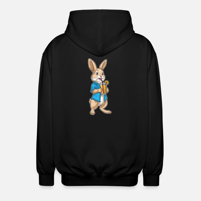Hase Saft - Unisex Kapuzenjacke - Schwarz