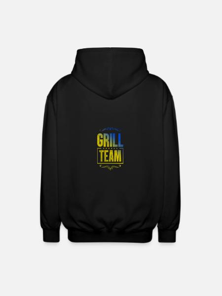Grill Crew - Unisex Kapuzenjacke - Schwarz