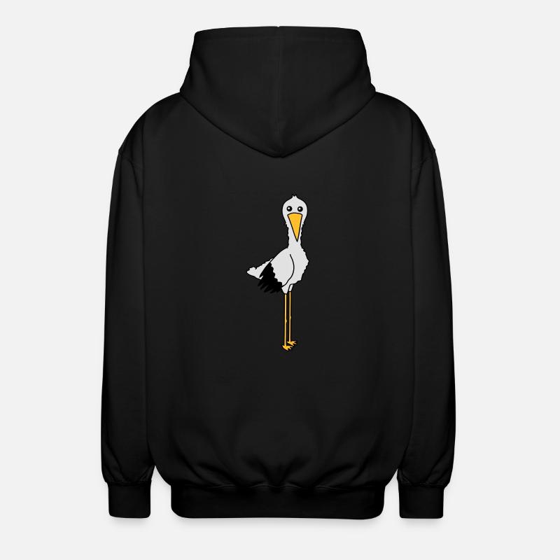 stork - Veste à capuche unisexe - noir