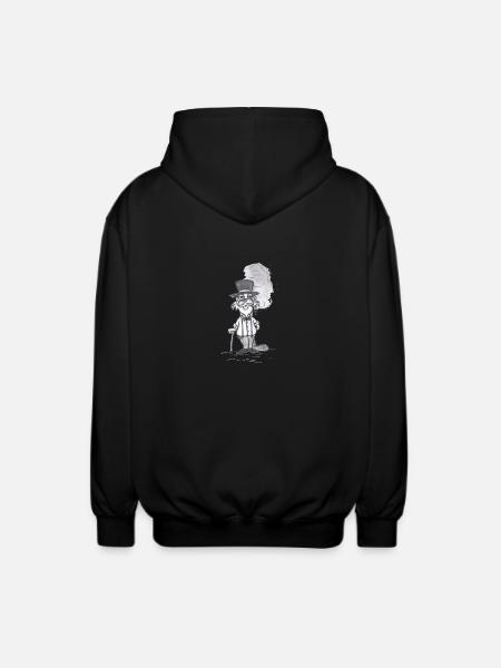 GentleBiber # North German art - Unisex Hooded Jacket - black