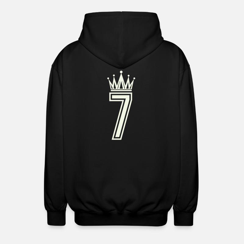 Königliche Sieben Logo - Unisex Kapuzenjacke - Schwarz