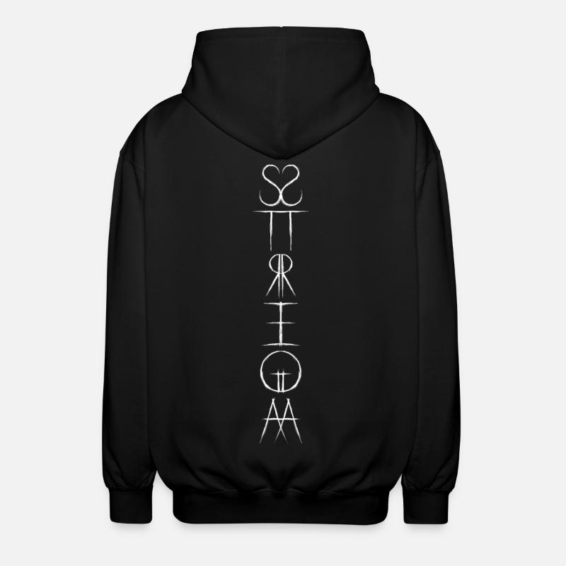 blanc STREGA - Veste à capuche unisexe - noir
