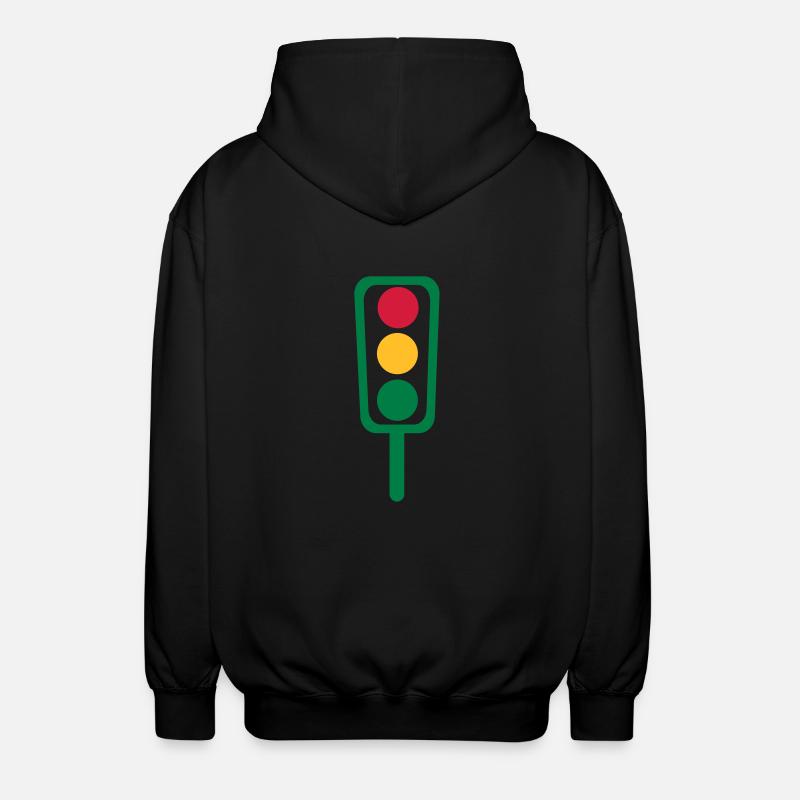 Ampel - Unisex Kapuzenjacke - Schwarz