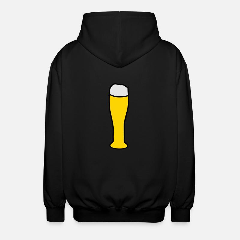 Weizenbier - Unisex Kapuzenjacke - Schwarz